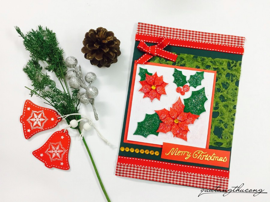 Thiệp Noel hoa trạng nguyên