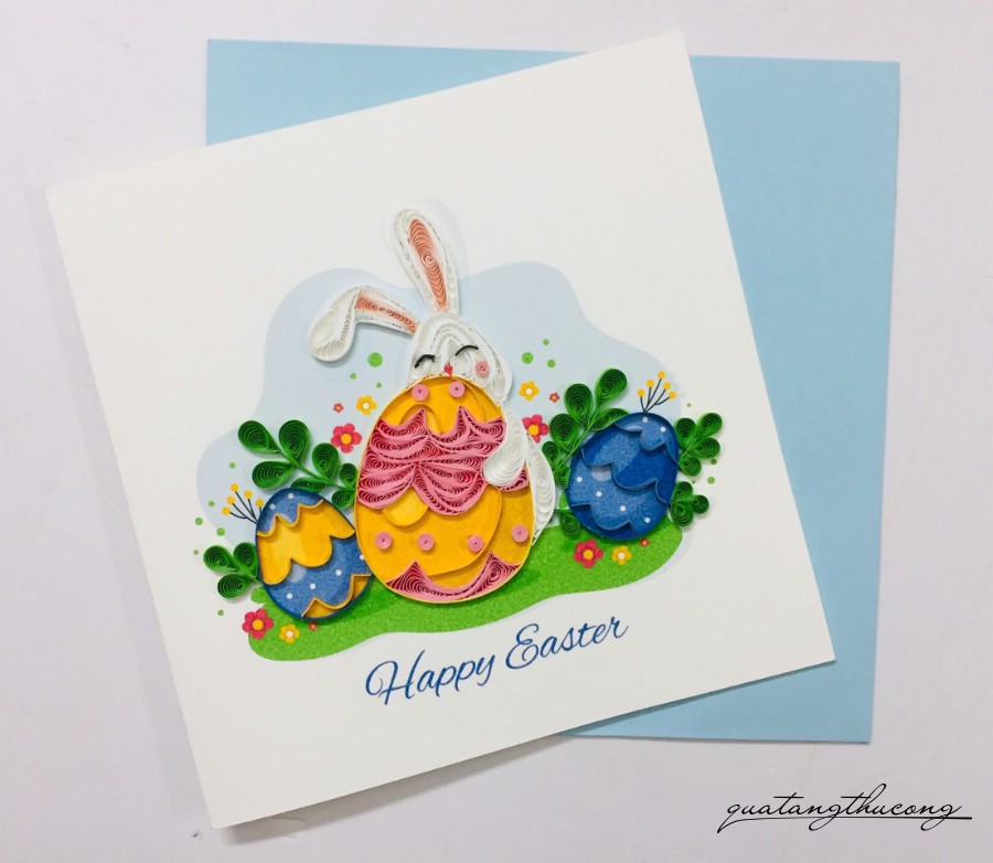 Thiệp quilling Easter Day - M2