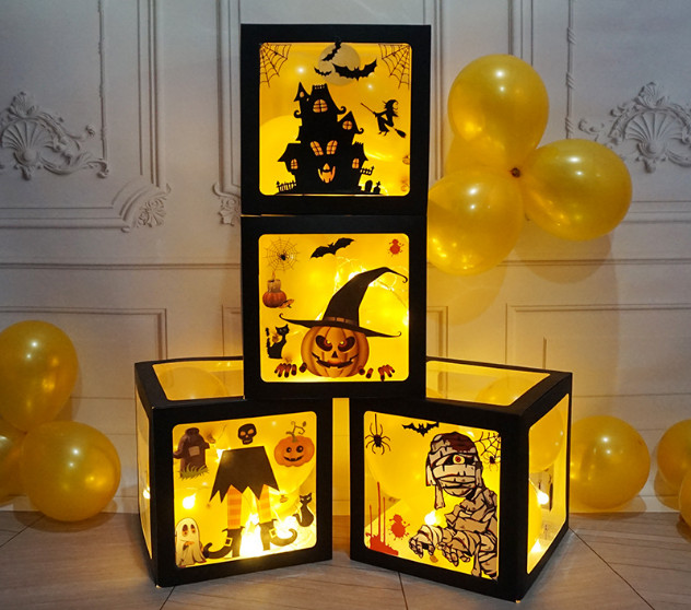Bộ hộp đèn giấy Halloween