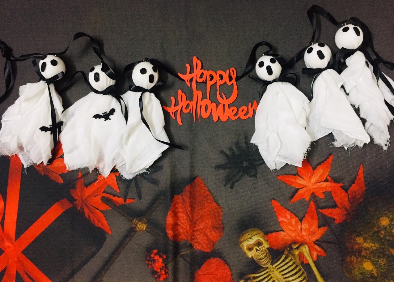 Combo 6 con ma vải trang trí Halloween