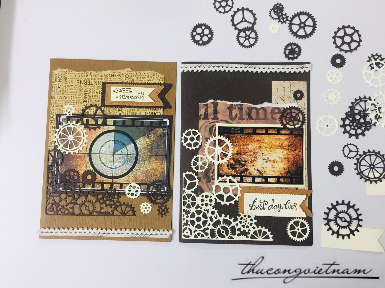 Combo 2 Thiệp Bánh Răng Cưa