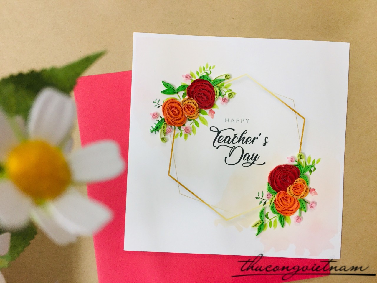 Thiệp Quilling 20/11 - Mẫu 2