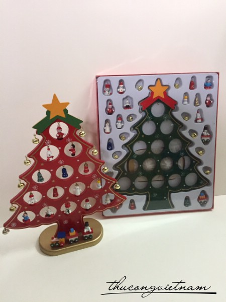 Cây Thông Gỗ Giáng Sinh Trang Trí 31*25cm