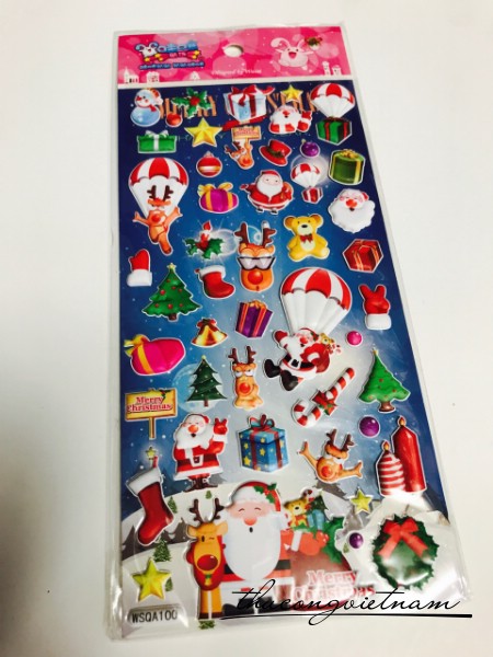Sticker Nổi Giáng Sinh Mẫu 6
