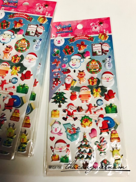 Sticker Nổi Giáng Sinh Mẫu 4