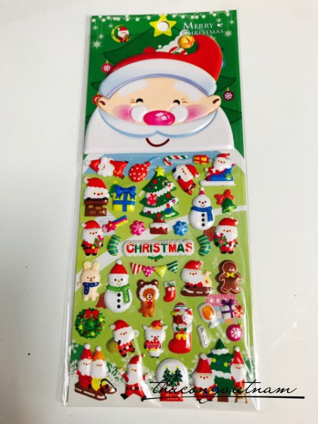Sticker Nổi Giáng Sinh Mẫu 8