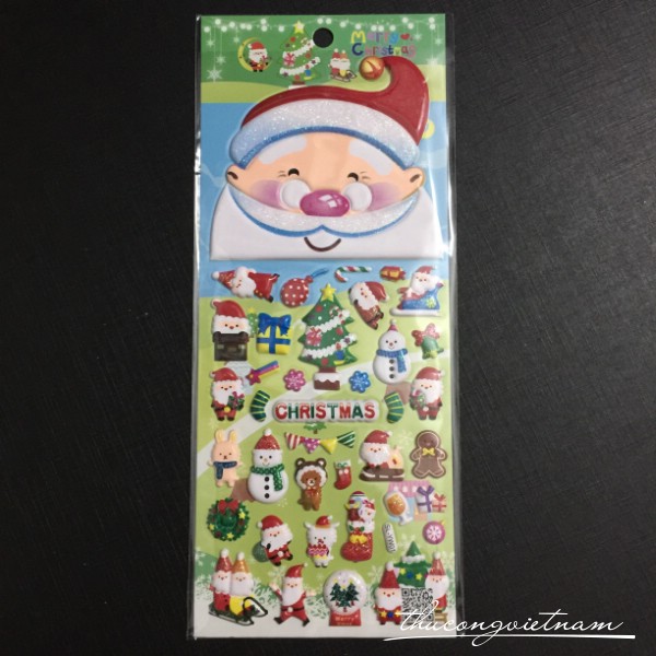 Sticker Nổi Giáng Sinh Mẫu 13