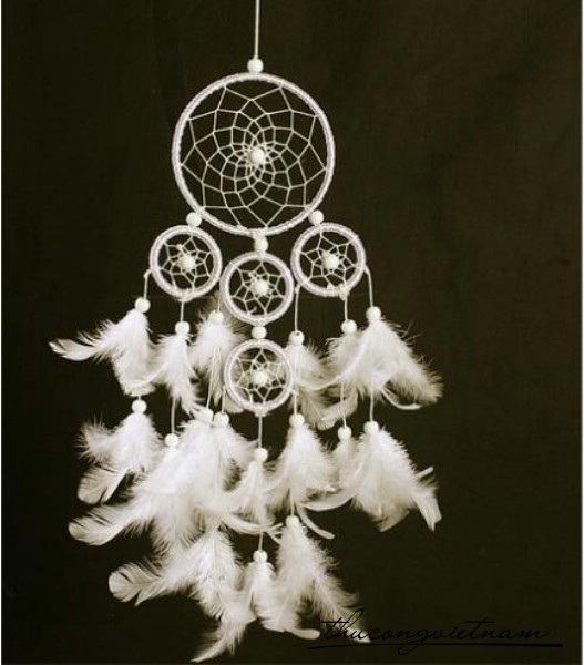 Dreamcatcher 5 vòng trắng