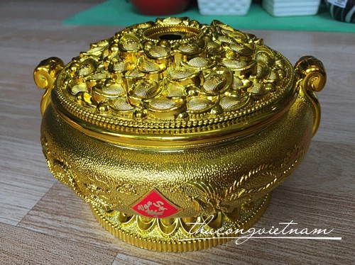 CCVB-03 Chậu vàng bạc lư đồng nhỏ