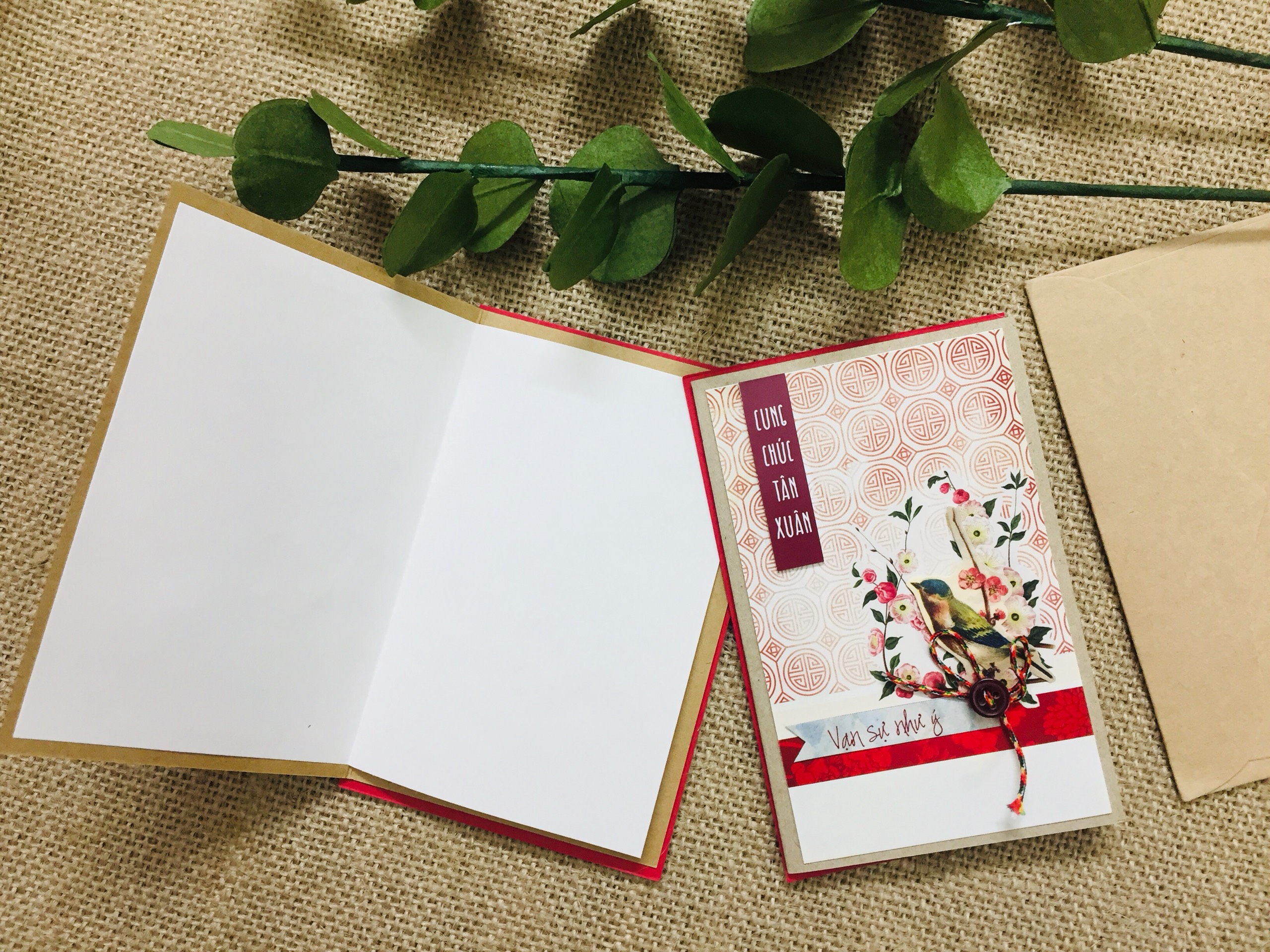 Thiệp Tết in cao cấp mẫu 1