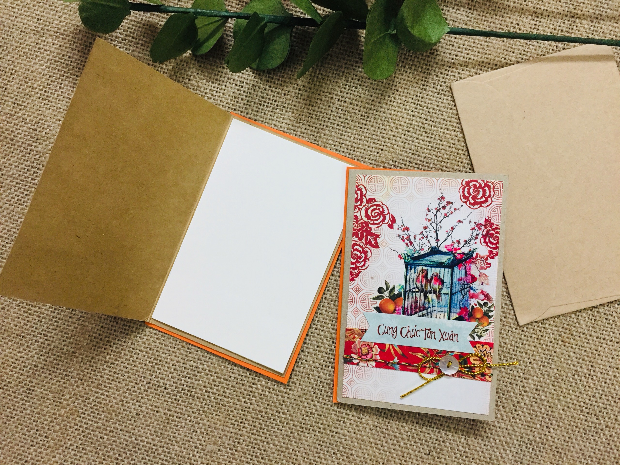 Thiệp Tết in cao cấp mẫu 3