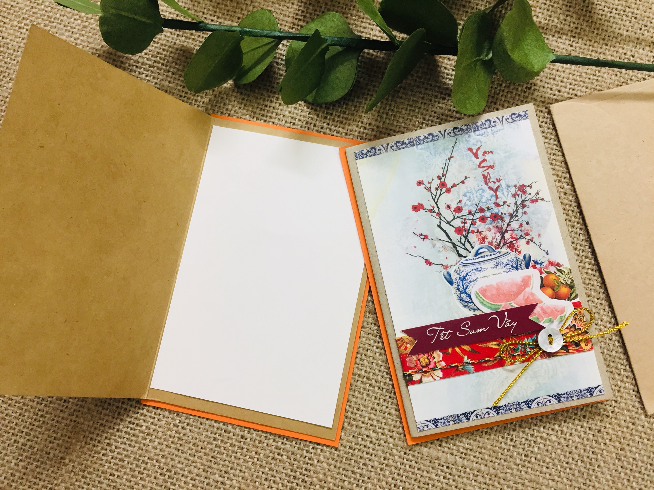 Thiệp Tết in cao cấp mẫu 5