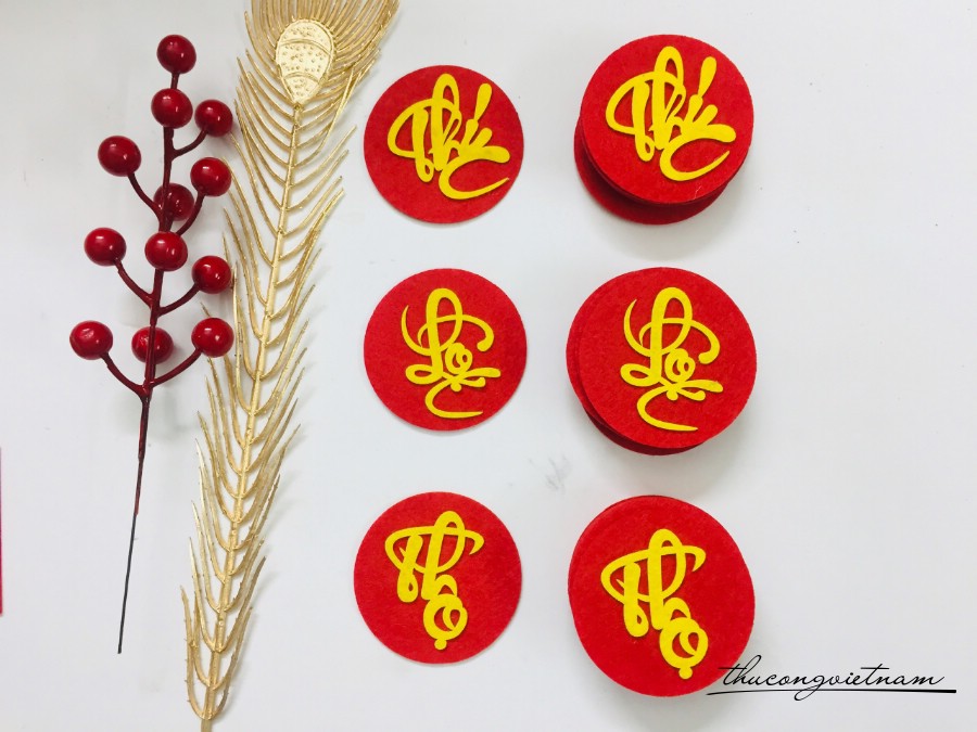 Set chữ thư pháp 