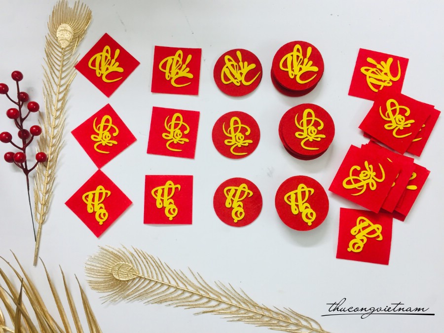 Set 3 bộ chữ thư pháp 