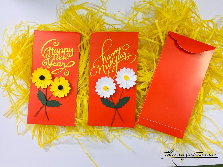 Set 2 bao lì xì handmade mẫu 19