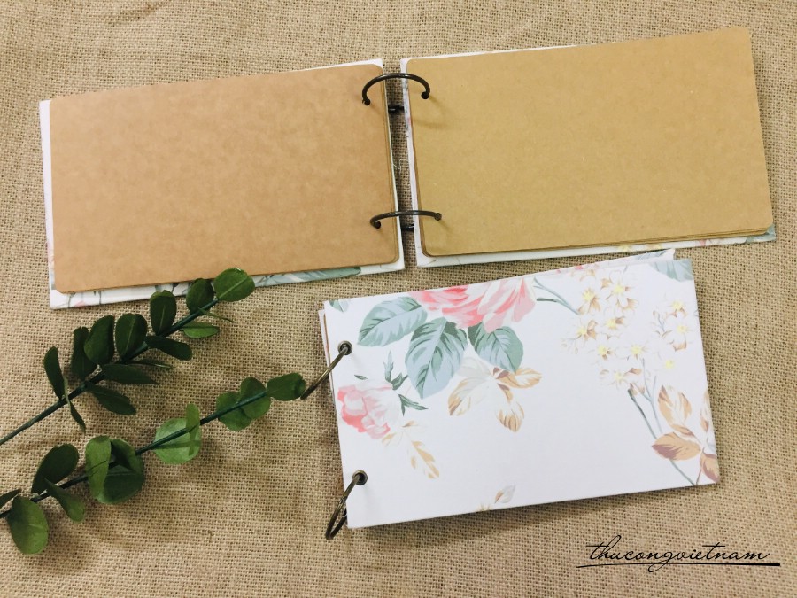 Sổ kraft bọc vải 23*14cm