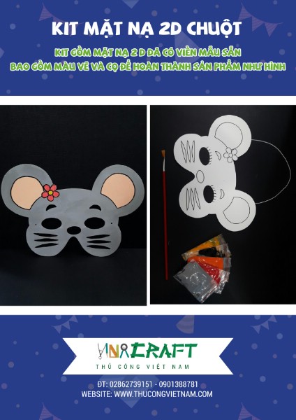 Kit mặt nạ 2D con chuột 