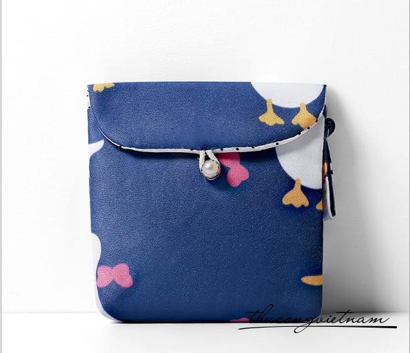 Ví vuông vintage 12.5*12.5cm- vịt