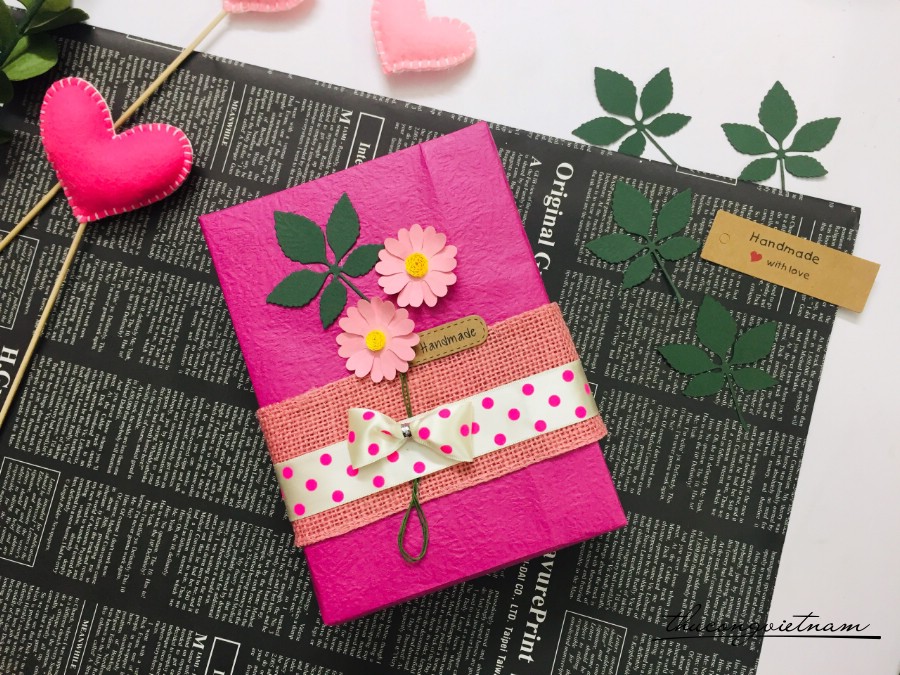 Hộp quà gói sẵn giấy sần (18*13*5cm) - Mẫu 6