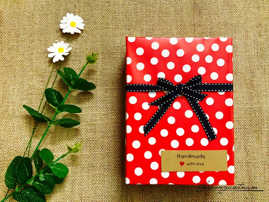 Hộp quà gói sẵn phong cách Vintage kiểu đơn giản- M6
