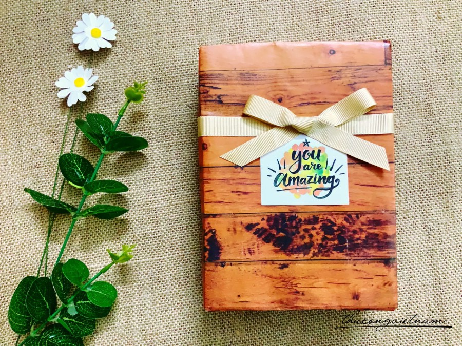 Hộp quà gói sẵn phong cách Vintage kiểu đơn giản- M2