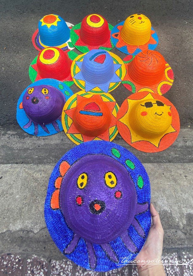Nón cối đã trang trí - mẫu 3