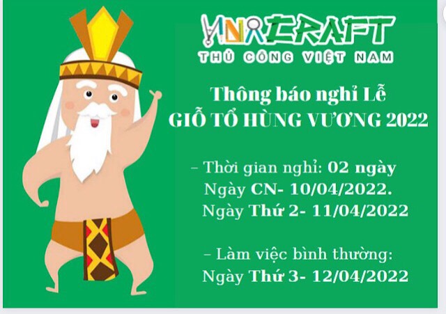 Thông Báo Lịch Nghỉ Lễ Giỗ Tổ Hùng Vương 2022