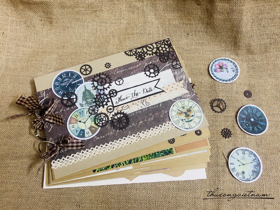 Album Scrapbook Save The Date ( chưa bao gồm hình )