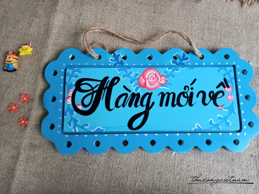 Bảng gỗ treo gợn sóng hình chữ nhật-m4