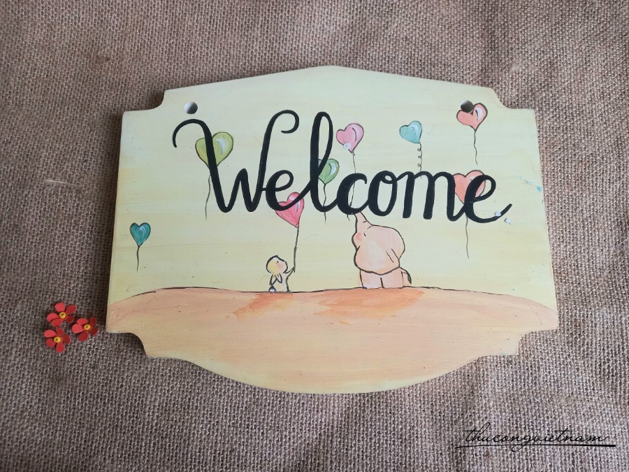 Bảng gỗ treo 25*18cm