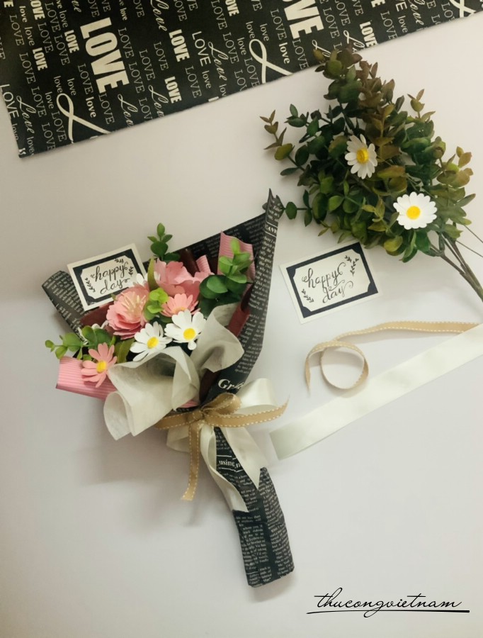Bó Hoa Handmade Tổng Hợp- Mẫu 2