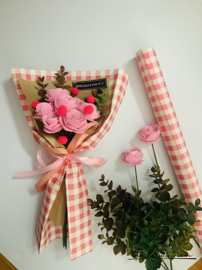 Bó Hoa Vải Nỉ- Mẫu 5