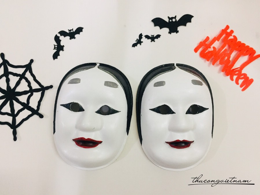 Mặt nạ giấy trang trí- White face