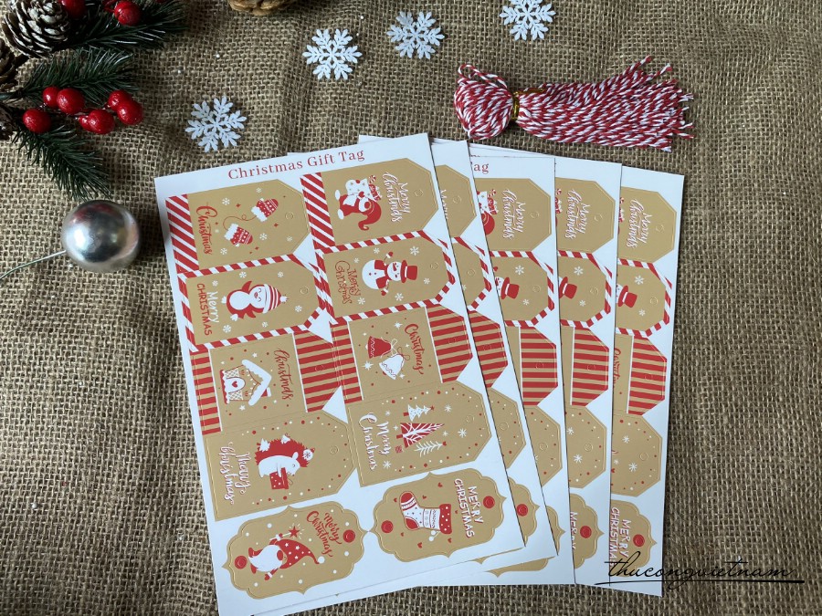 Christmas Gift Tag -Mẫu 2
