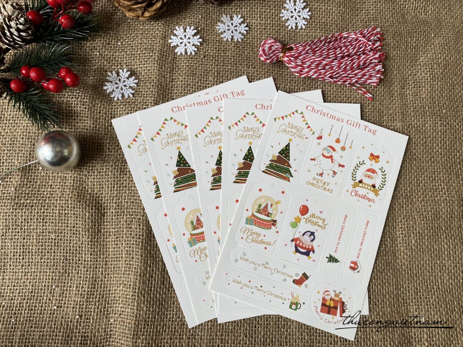 Christmas Gift Tag -Mẫu 4