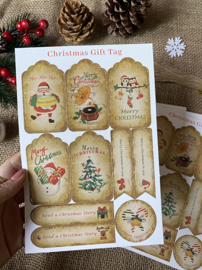 Christmas Gift Tag -Mẫu 7