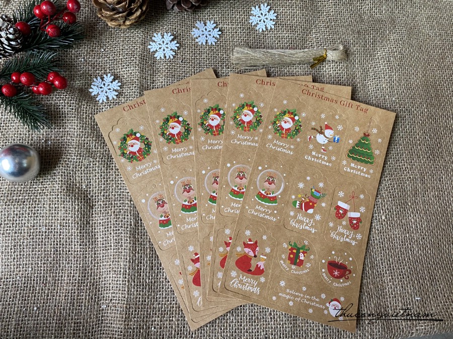 Christmas Gift Tag -Mẫu 8