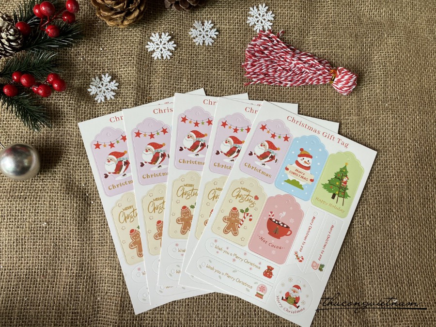 Christmas Gift Tag -Mẫu 9