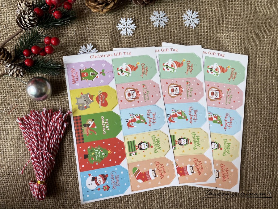 Christmas Gift Tag -Mẫu 11