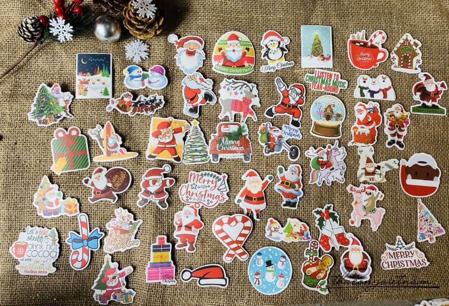 Die-cut trang trí Giáng Sinh mẫu 13