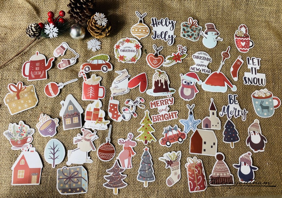 Die-cut trang trí Giáng Sinh mẫu 14