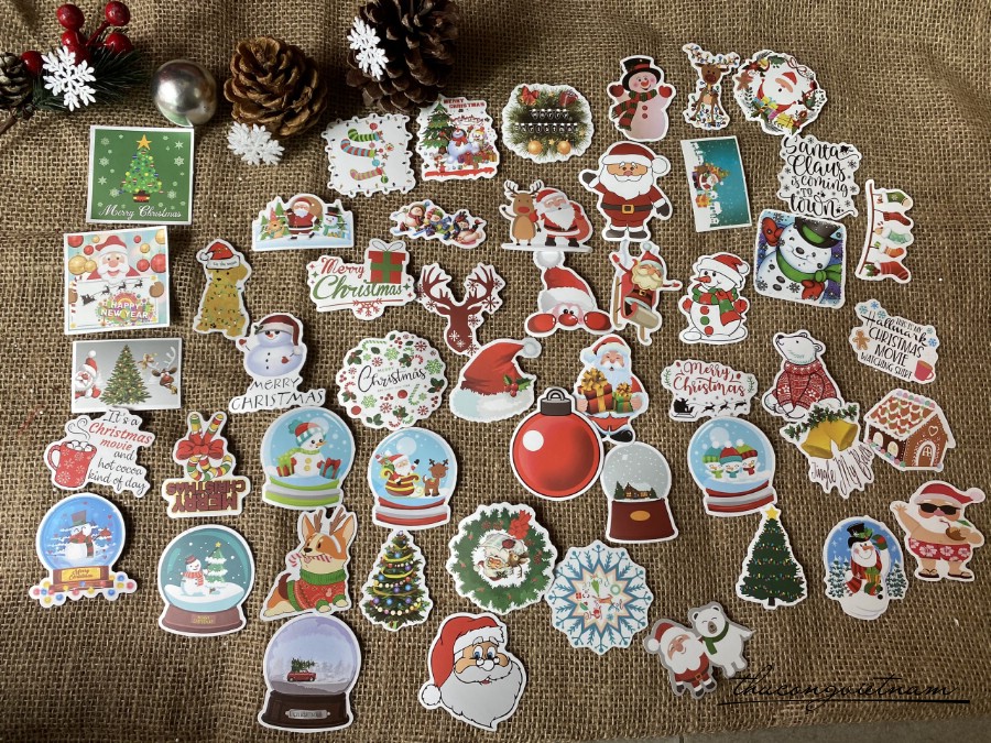 Die-cut trang trí Giáng Sinh mẫu 15