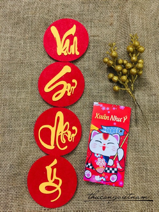 Set chữ thư pháp 