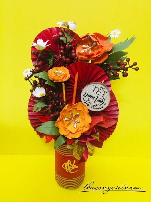 Chậu Cây Handmade Trưng Tết -M3
