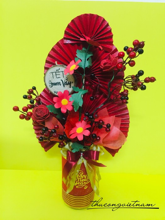 Chậu Cây Handmade Trưng Tết -M4