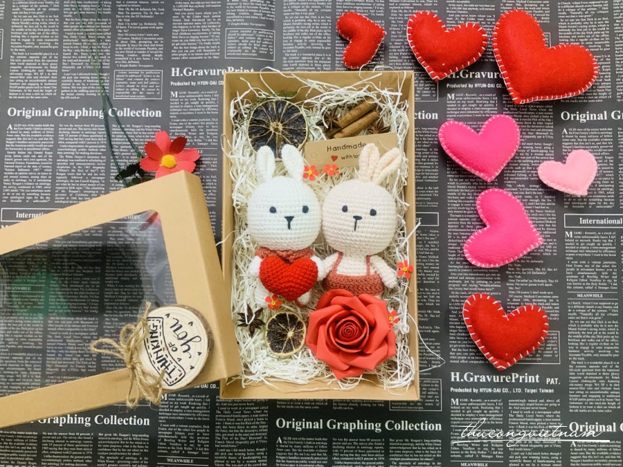 Hộp quà Amigurumi ngọt ngào-Thỏ