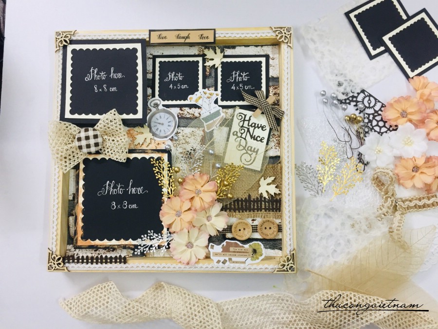 Khung ảnh Live Laugh Love 30*30cm