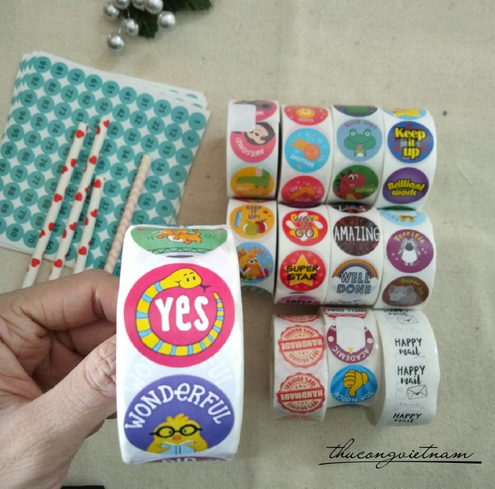 Sticker khen thưởng, động lực, note (500 tem) - Mẫu 2