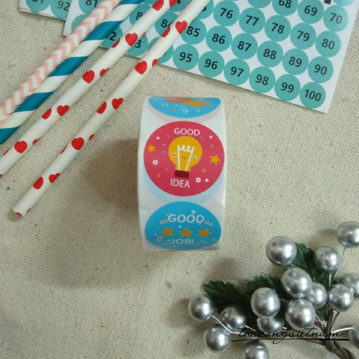 Sticker khen thưởng, động lực, note (500 tem) - Mẫu 7