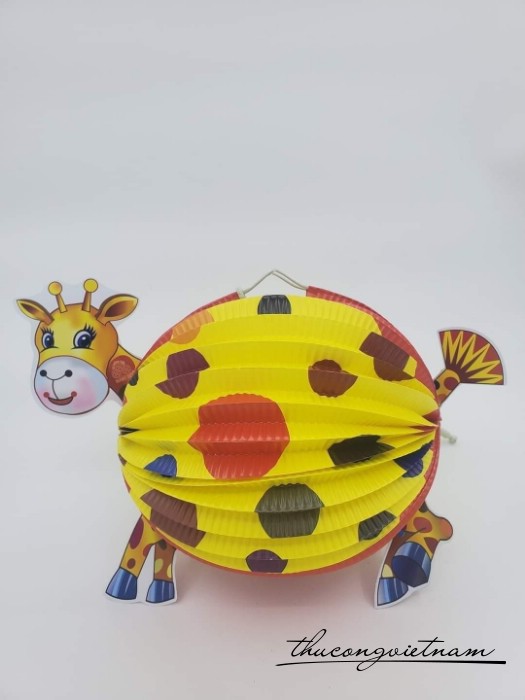 Lồng đèn giấy xếp in hình (15-20cm)- Mẫu 5